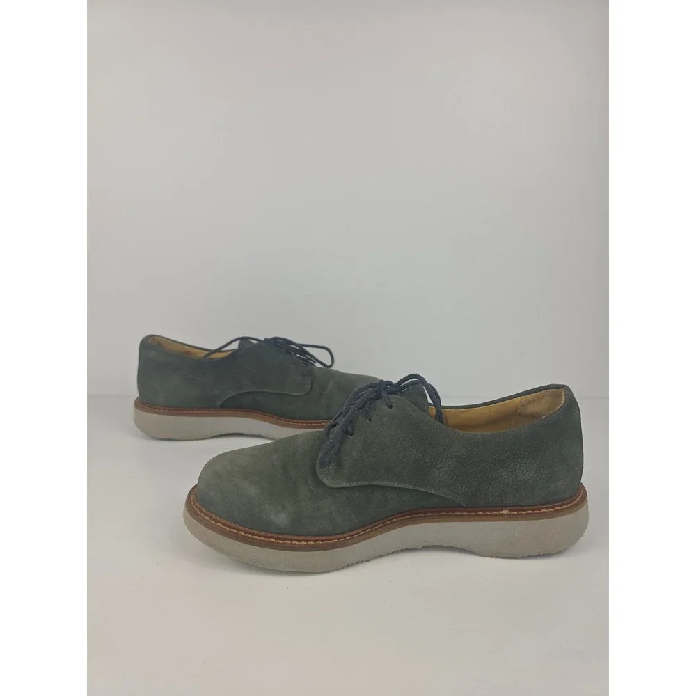 Samuel Hubbard Hubbard Free Oxford Dark Green Suede Vibram Sole Women's Size 7.5